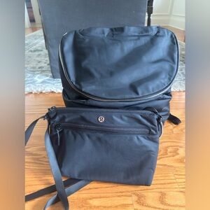 Lululemon Parent Backpack Diaper Bag Black | Excellent Condition